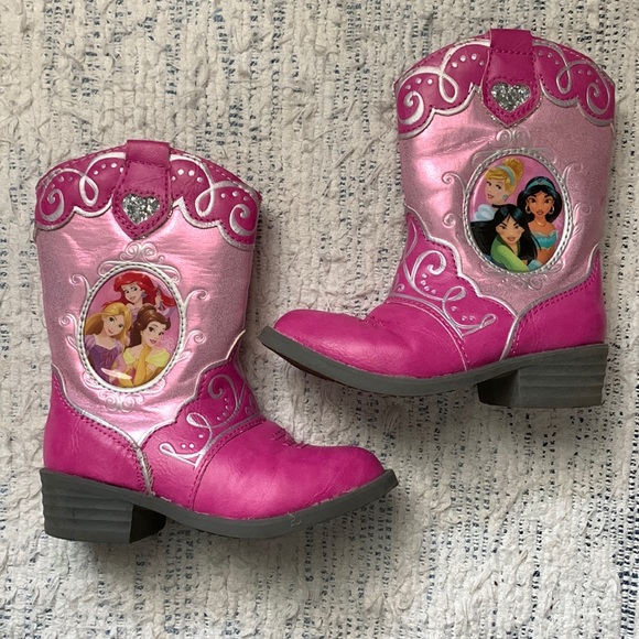 Disney Princess Cowboy Boots Girls Size 